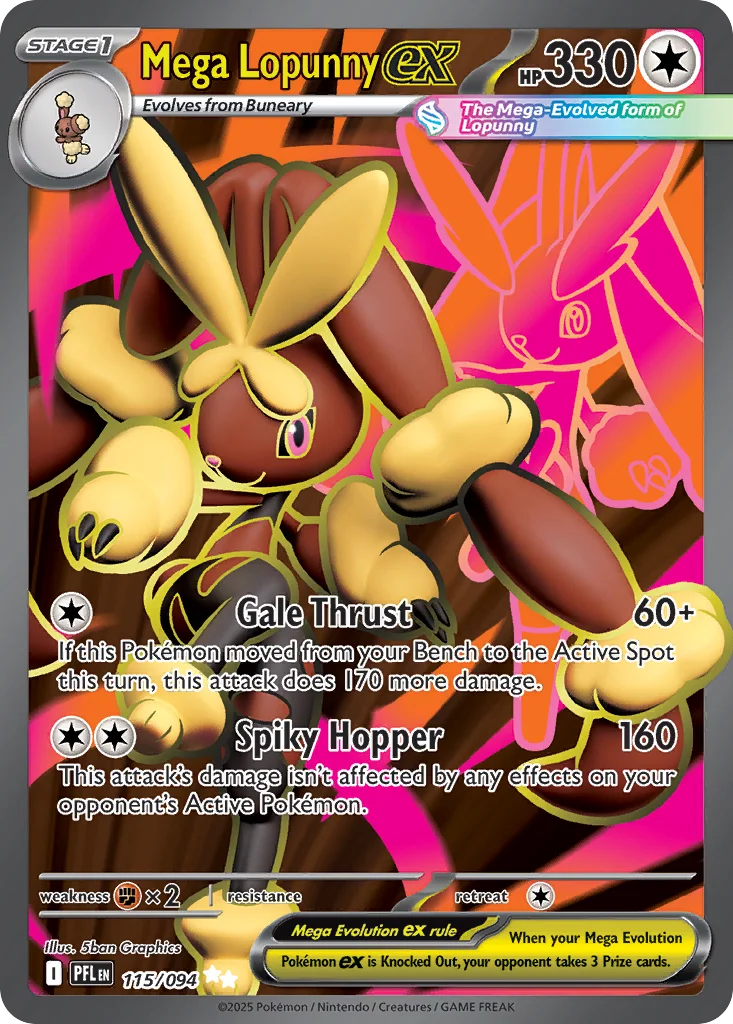 Mega Lopunny ex 115/094 Ultra rare
