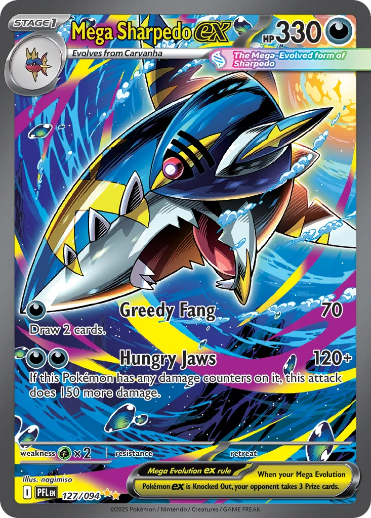 Mega Sharpedo ex 127/094 Special illustration rare
