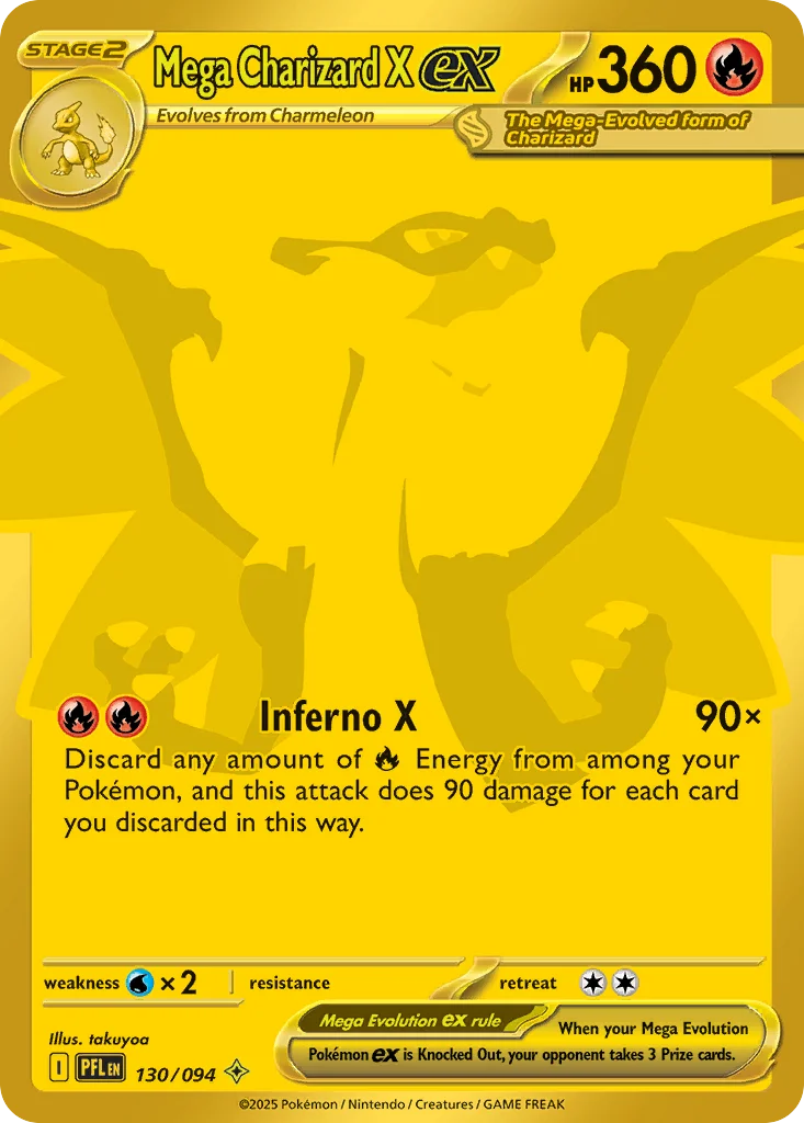Mega Charizard X ex 130/094 Mega hyper rare