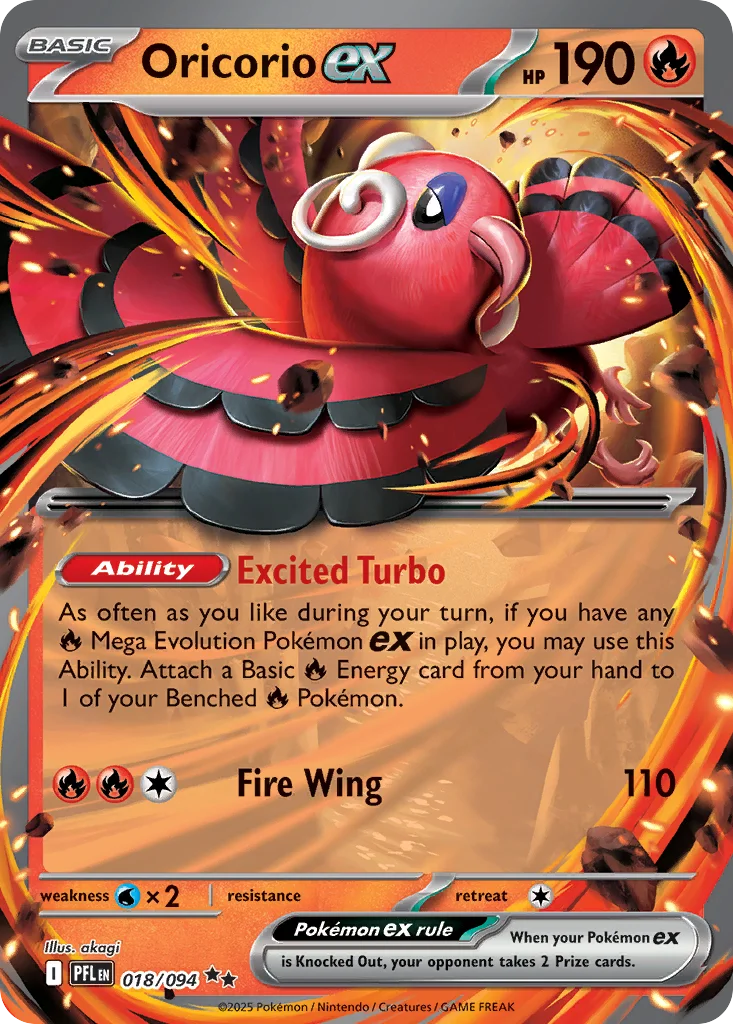 Oricorio ex 018/094 Double rare