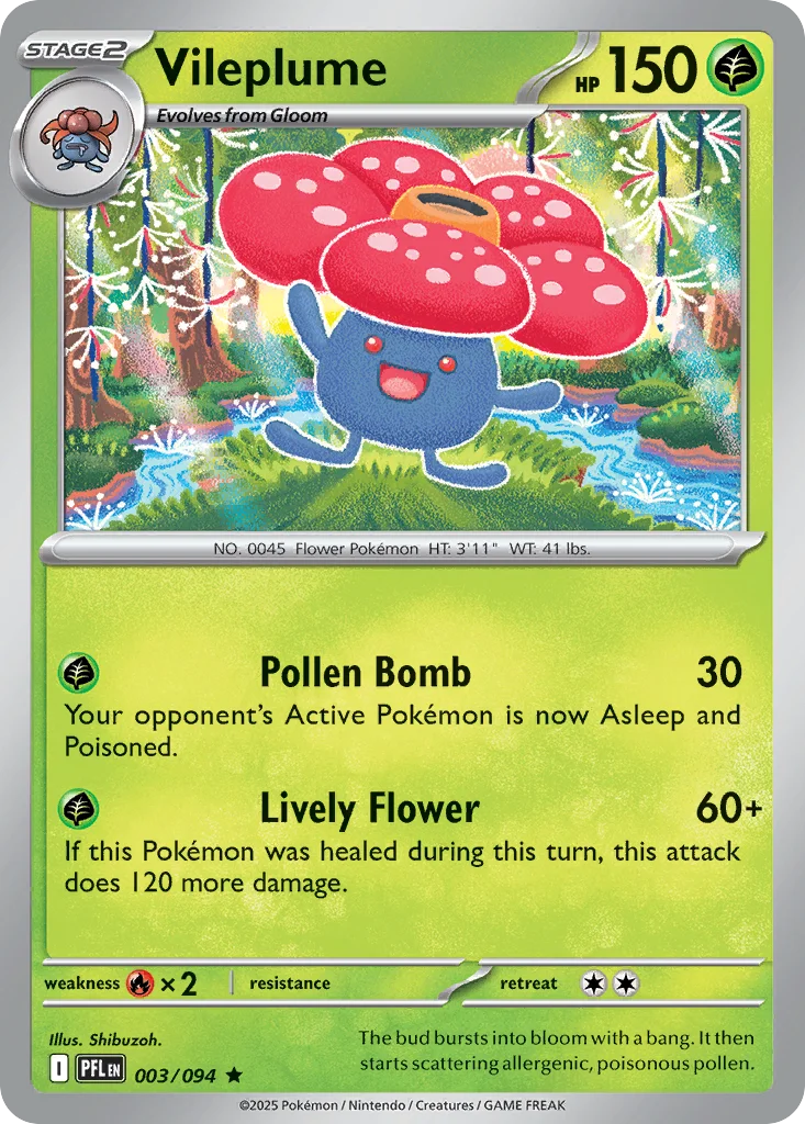 Vileplume 003/094 Rare
