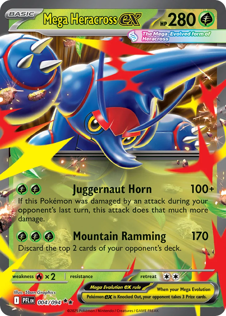 Mega Heracross ex 004/094 Double rare