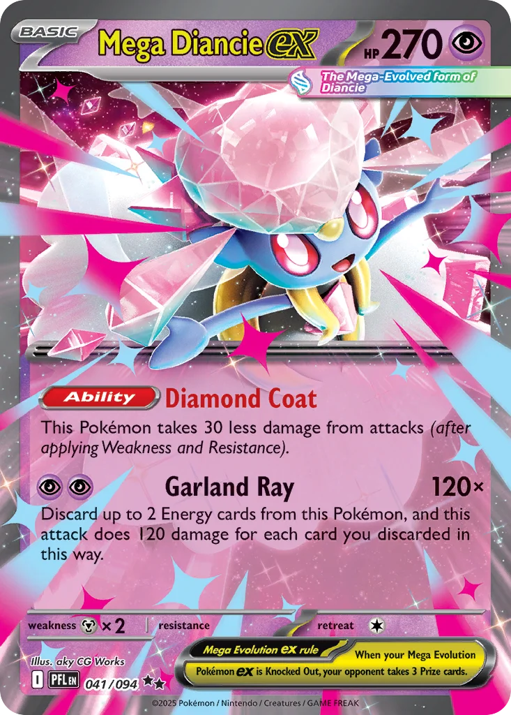 me2-41 Mega Diancie ex 041/094 Double rare