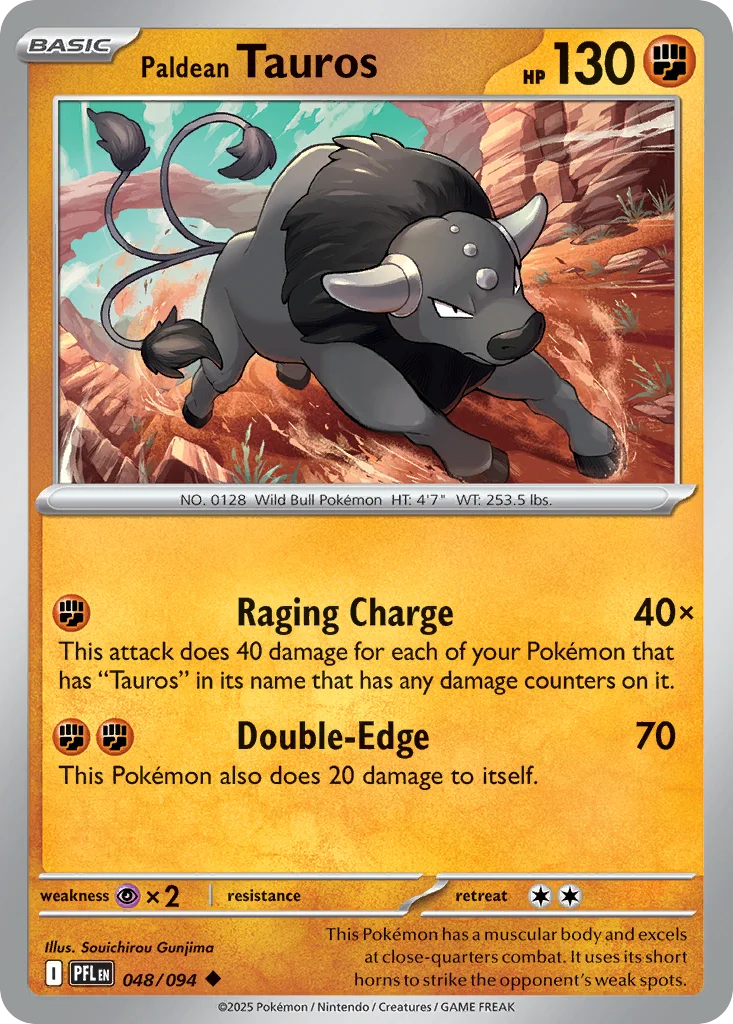 me2-48 Paldean Tauros 048/094 Uncommon