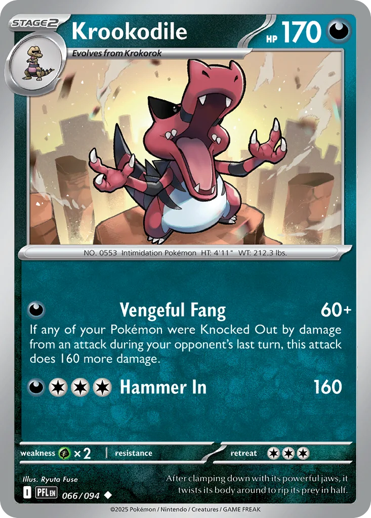 Krookodile 066/094 Uncommon