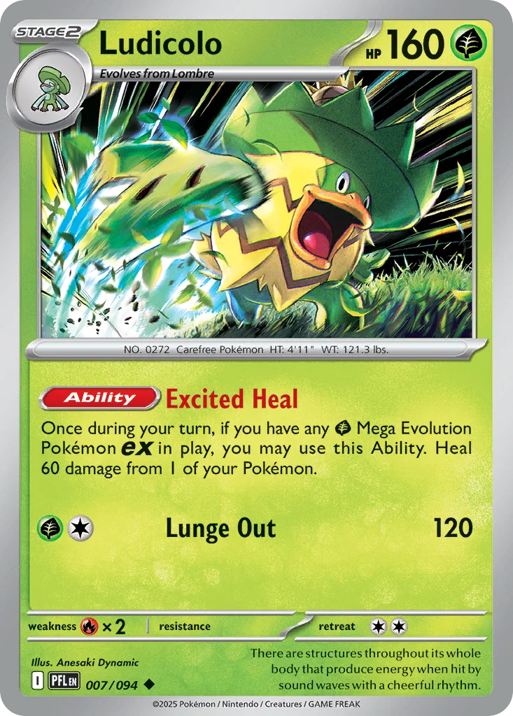 Ludicolo 007/094 Uncommon