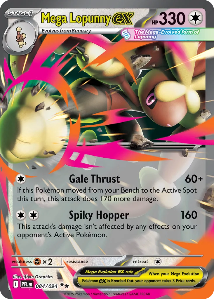 Mega Lopunny ex 084/094 Double rare