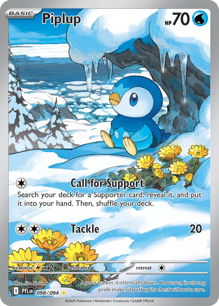 Piplup 098/094 Illustration rare