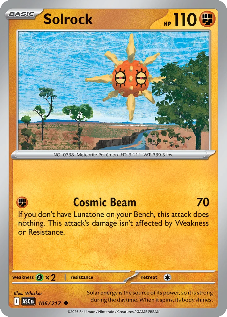 me2pt5-106 Solrock 106/217 Uncommon