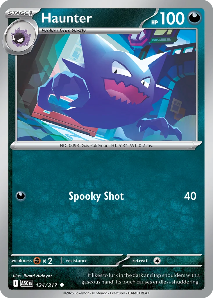 me2pt5-124 Haunter 124/217 Uncommon