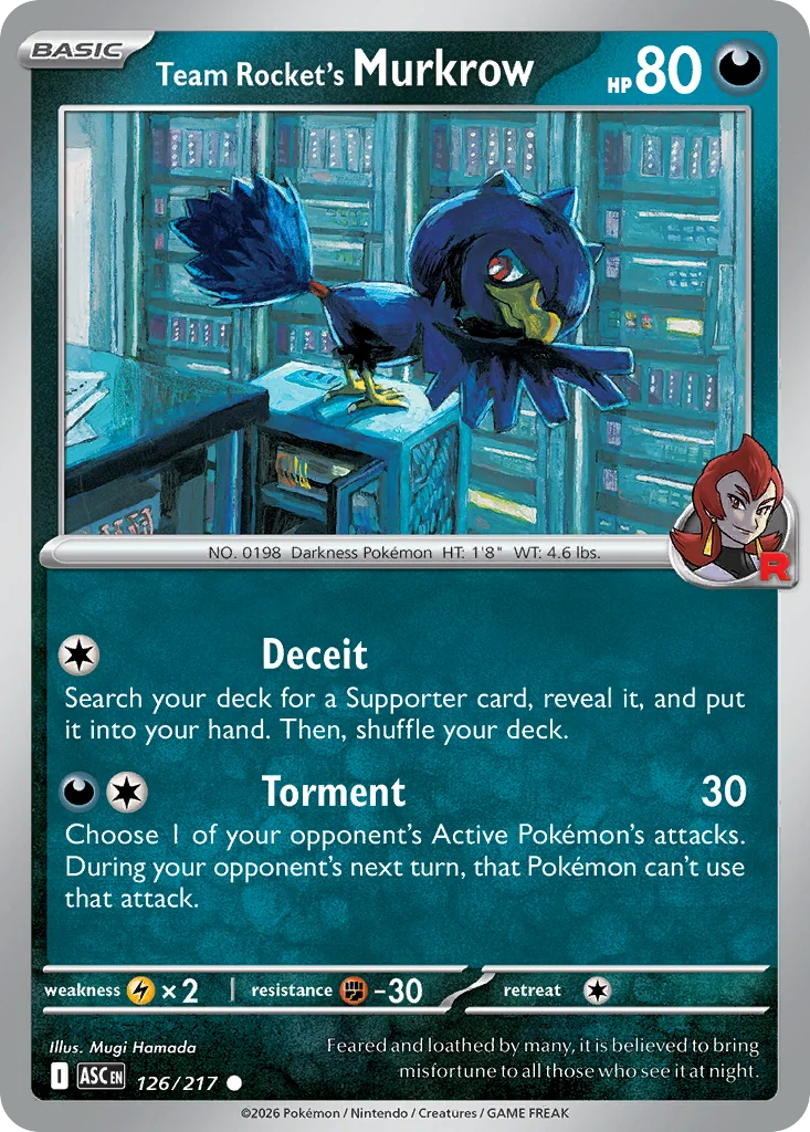me2pt5-126 Team Rocket's Murkrow 126/217 Common