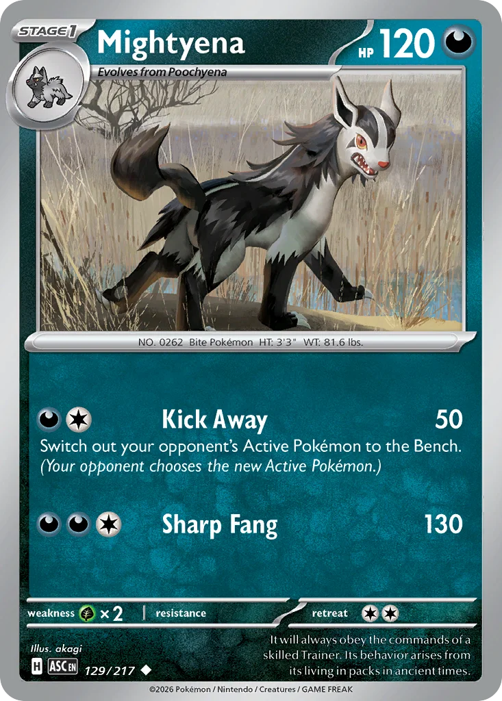 me2pt5-129 Mightyena 129/217 Uncommon