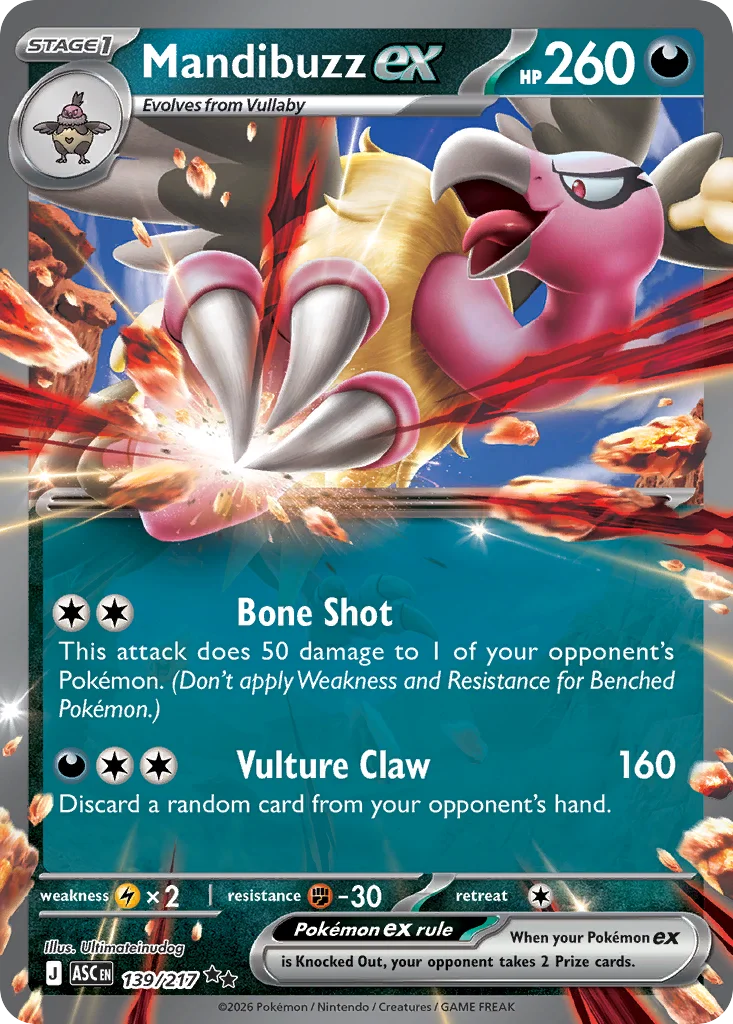 Mandibuzz ex 139/217 Double rare