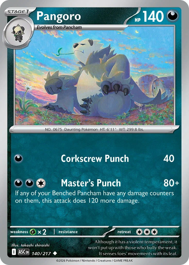 me2pt5-140 Pangoro 140/217 Uncommon