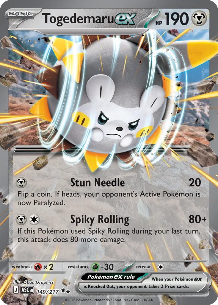 Togedemaru ex 149/217 Double rare