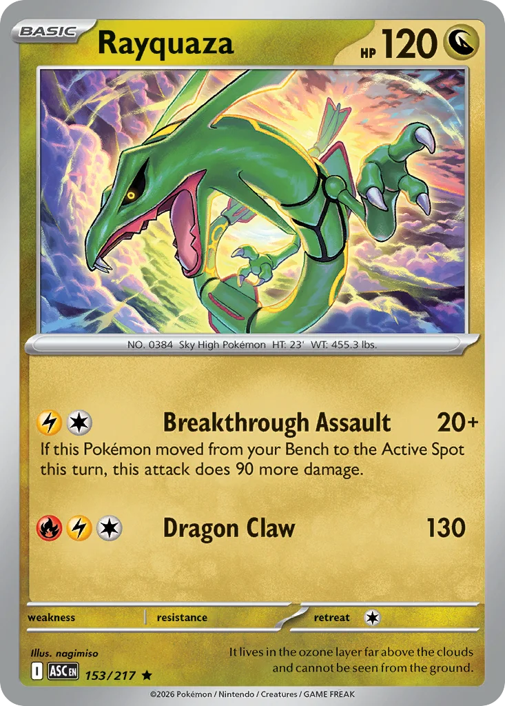 Rayquaza 153/217 Rare