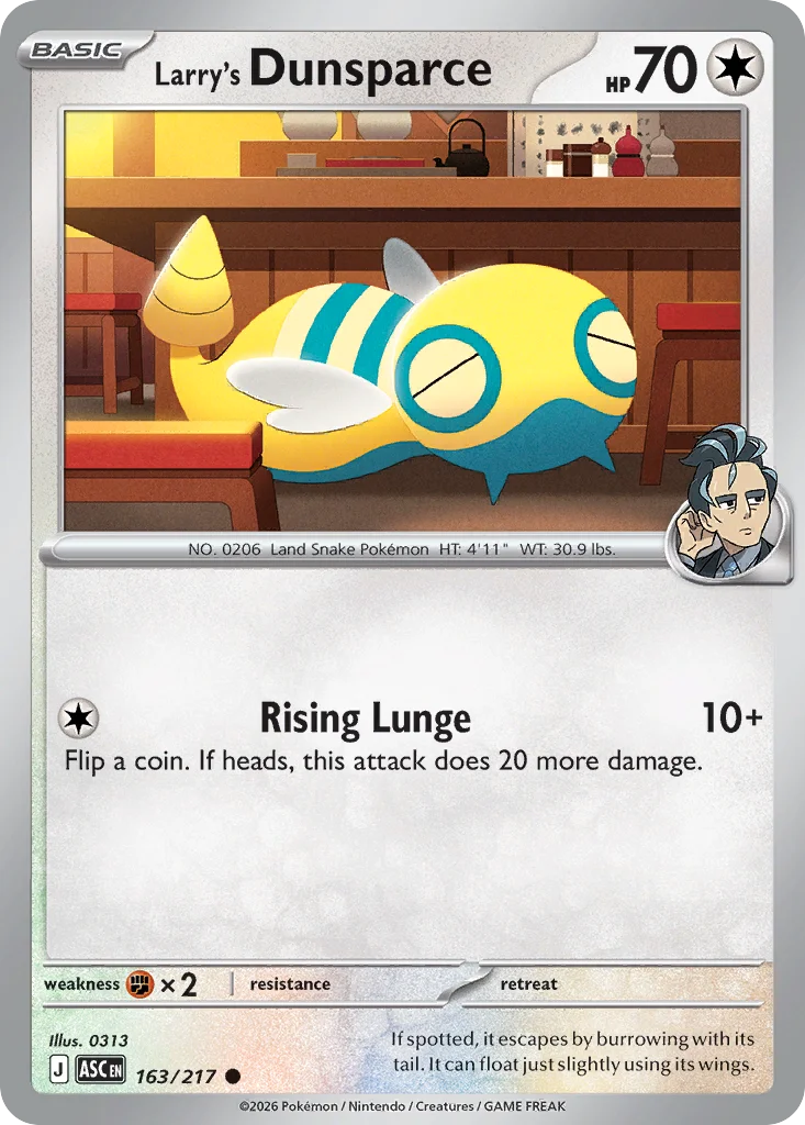 me2pt5-163 Larry's Dunsparce 163/217 Common