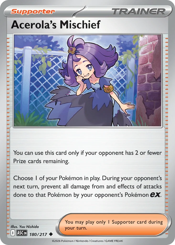 me2pt5-180 Acerola's Mischief 180/217 Uncommon