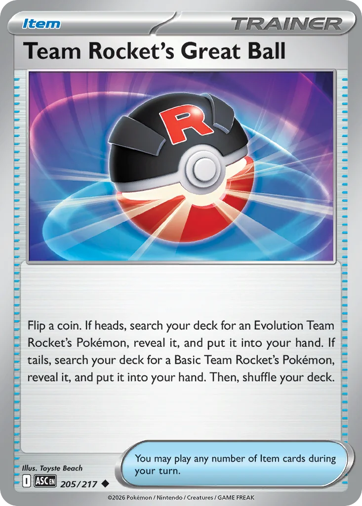 me2pt5-205 Team Rocket's Great Ball 205/217 Uncommon