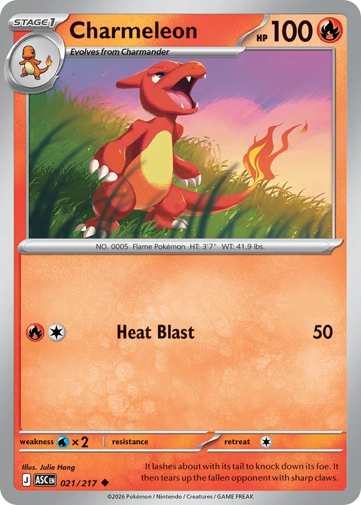 me2pt5-21 Charmeleon 021/217 Uncommon