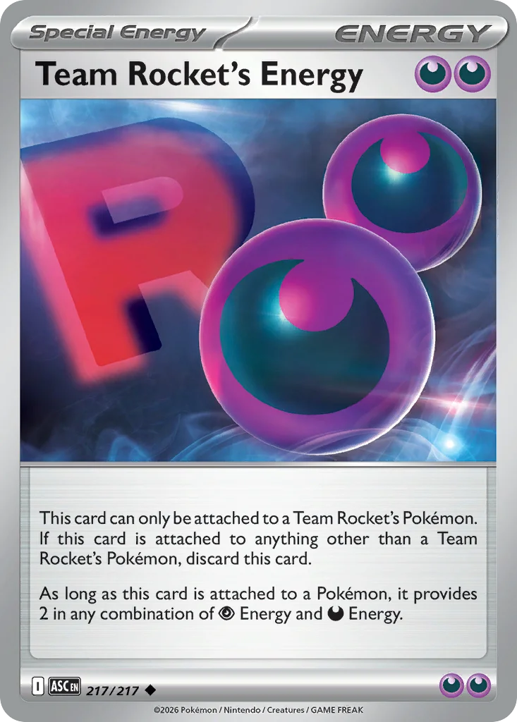 Team Rocket's Energy 217/217 Uncommon