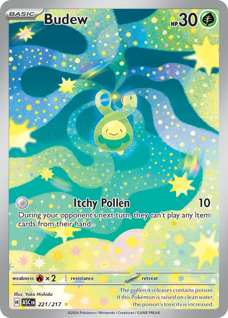 me2pt5-221 Budew 221/217 Illustration rare