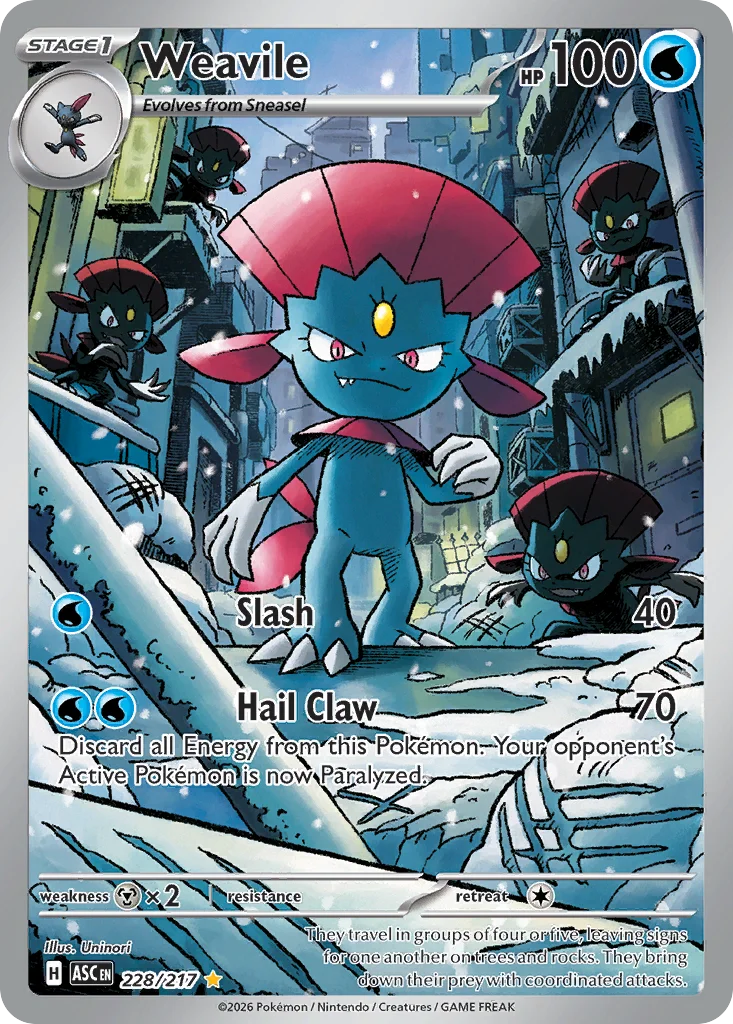 Weavile 228/217 Illustration rare