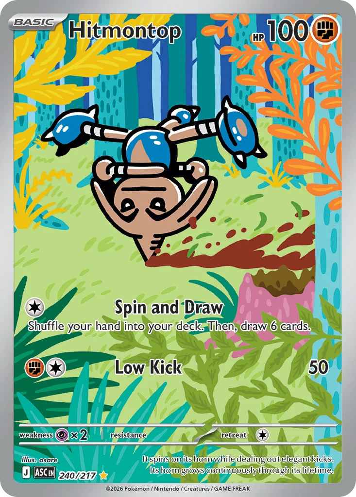 Hitmontop 240/217 Illustration rare