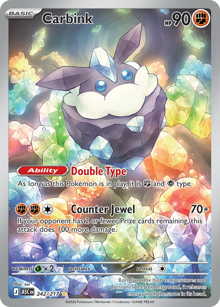 me2pt5-242 Carbink 242/217 Illustration rare