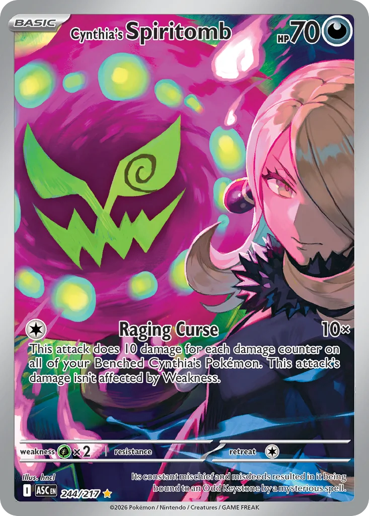 Cynthia's Spiritomb 244/217 Illustration rare