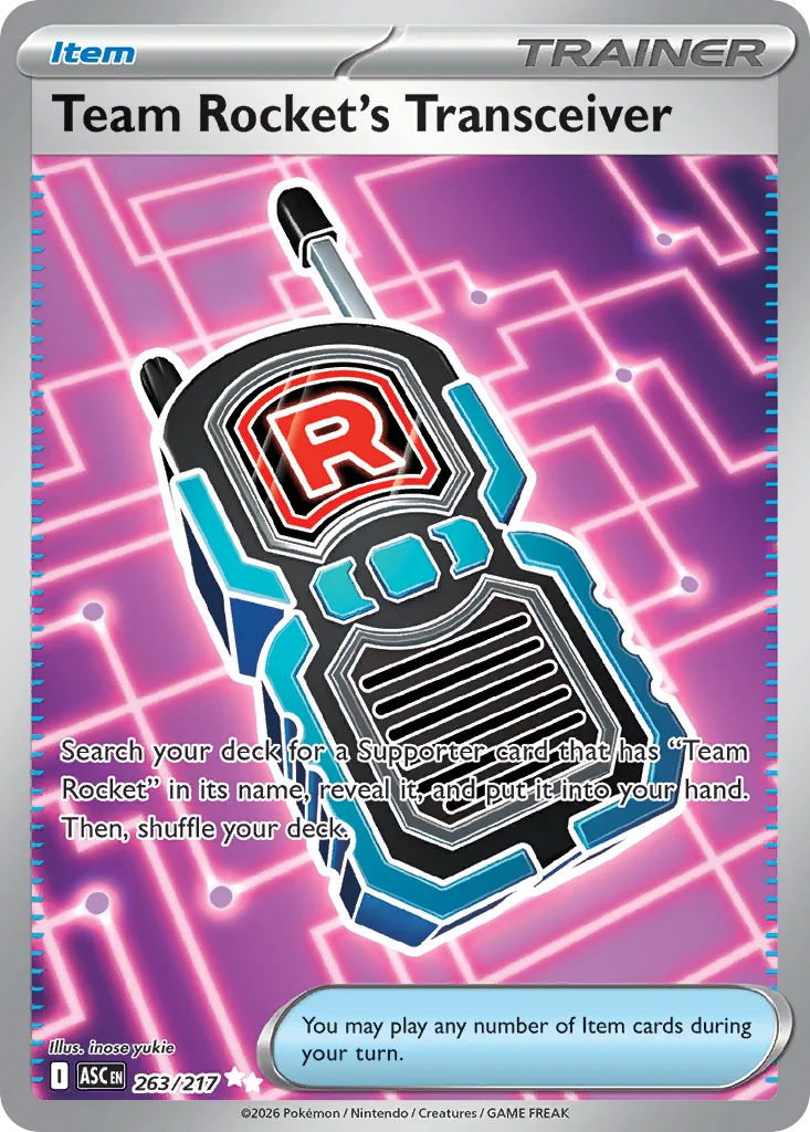 Team Rocket's Transceiver 263/217 Ultra rare