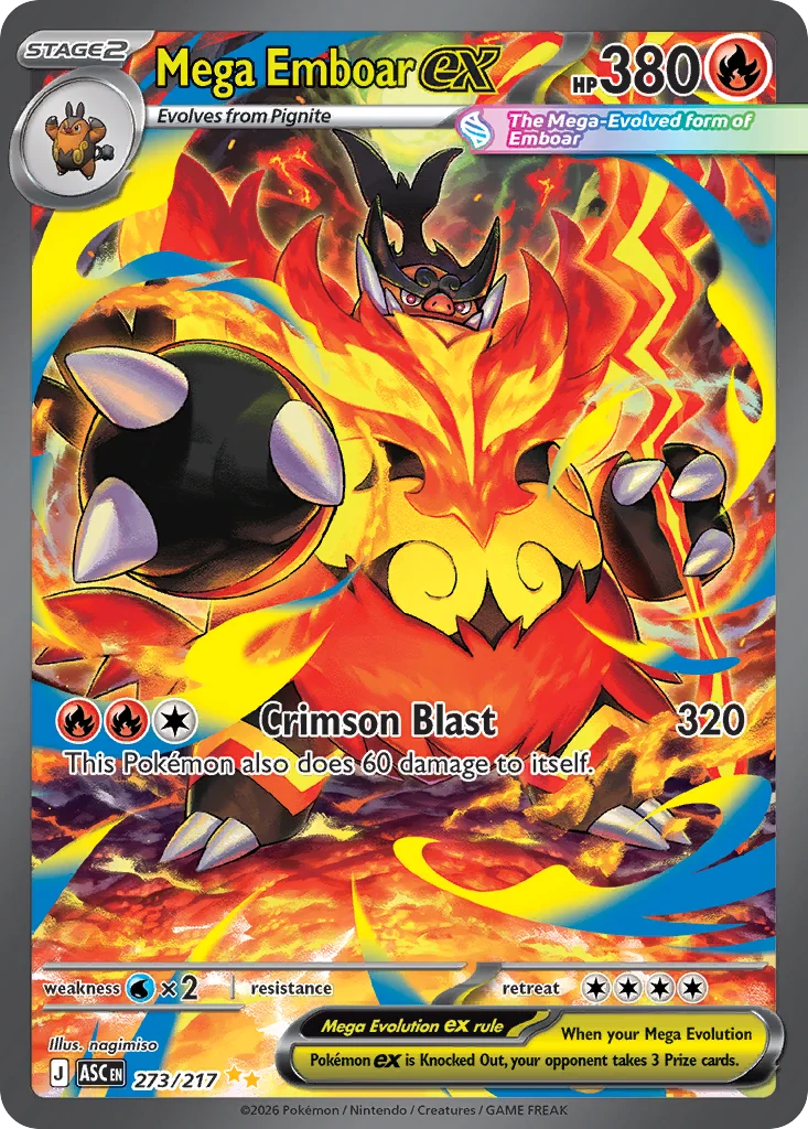 Mega Emboar ex 273/217 Special illustration rare