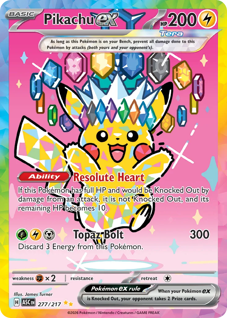 Pikachu ex 277/217 Special illustration rare