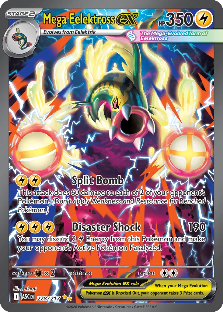 Mega Eelektross ex 278/217 Special illustration rare
