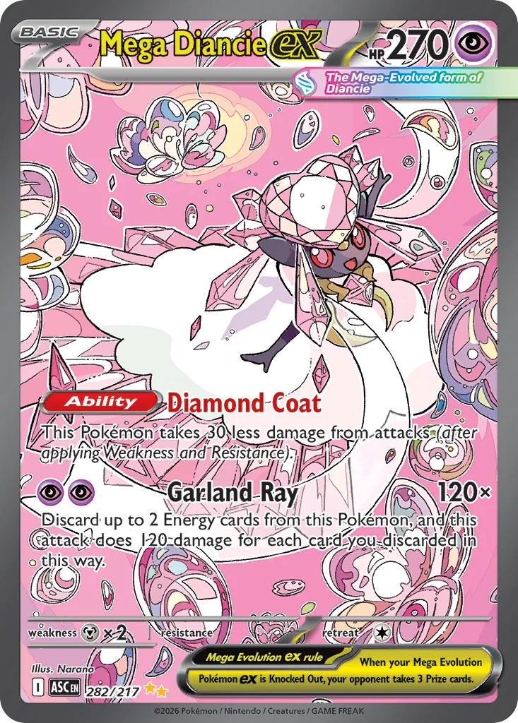 Mega Diancie ex 282/217 Special illustration rare