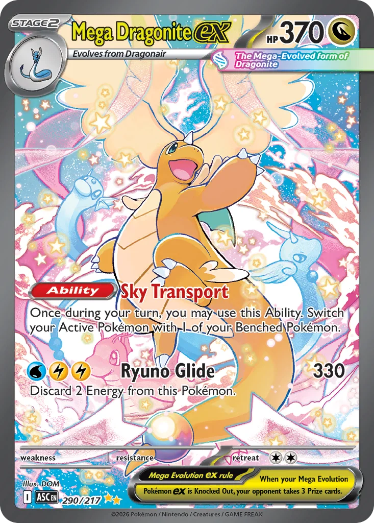 Mega Dragonite ex 290/217 Special illustration rare