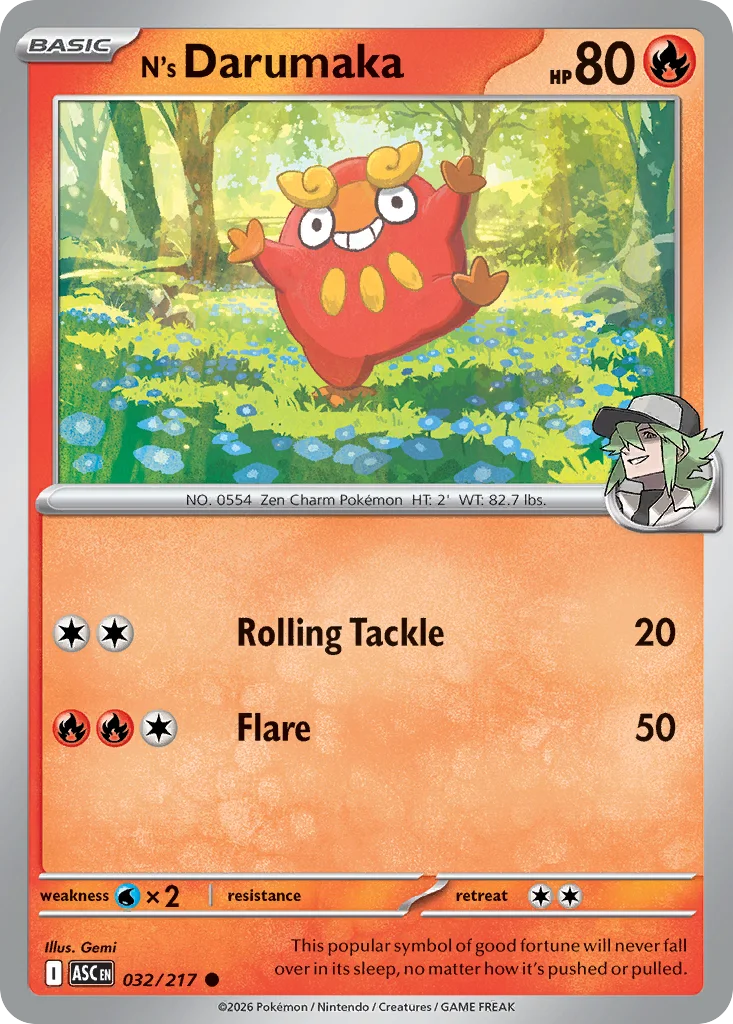me2pt5-32 N's Darumaka 032/217 Common