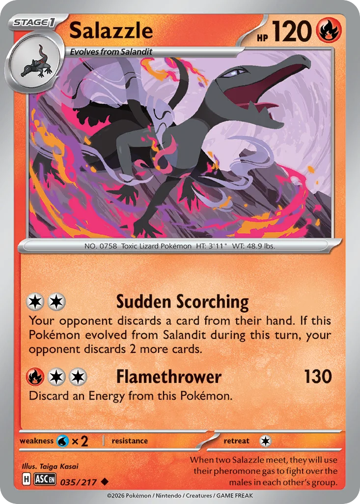 me2pt5-35 Salazzle 035/217 Uncommon