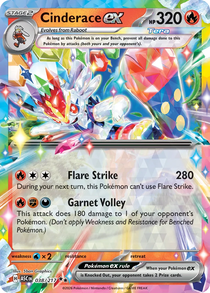 Cinderace ex 038/217 Double rare