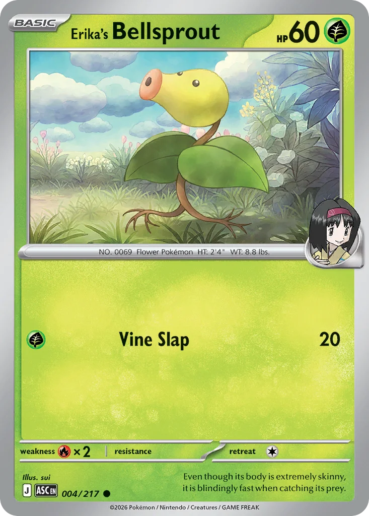 me2pt5-4 Erika's Bellsprout 004/217 Common