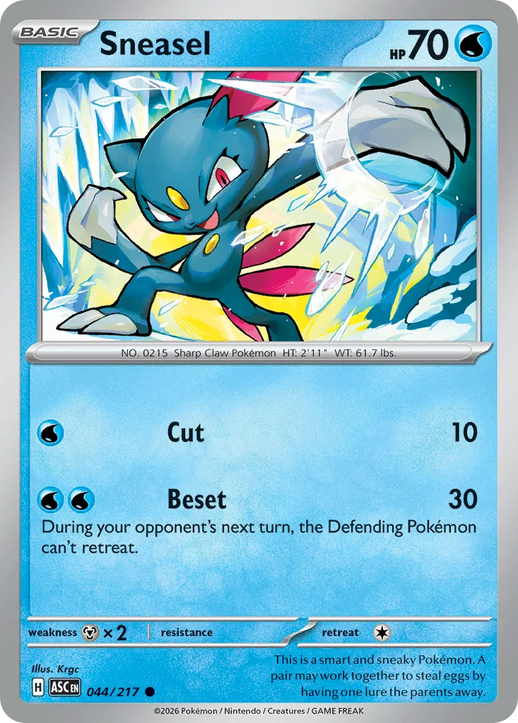 Sneasel 044/217 Common