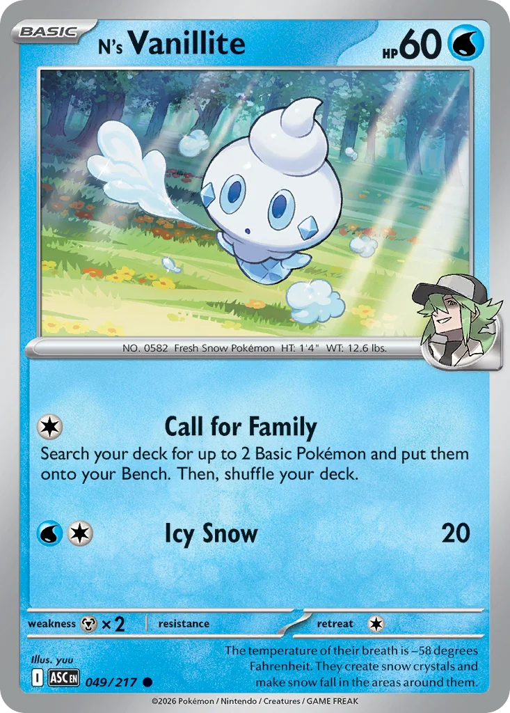 me2pt5-49 N's Vanillite 049/217 Common