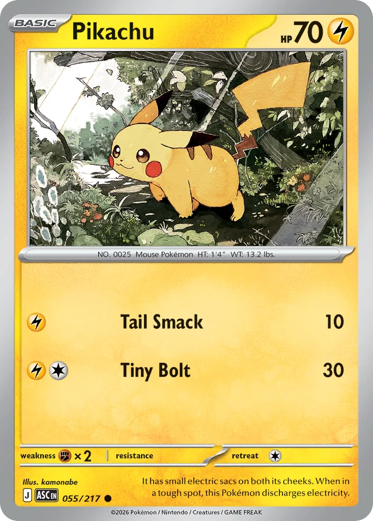 Pikachu 055/217 Common