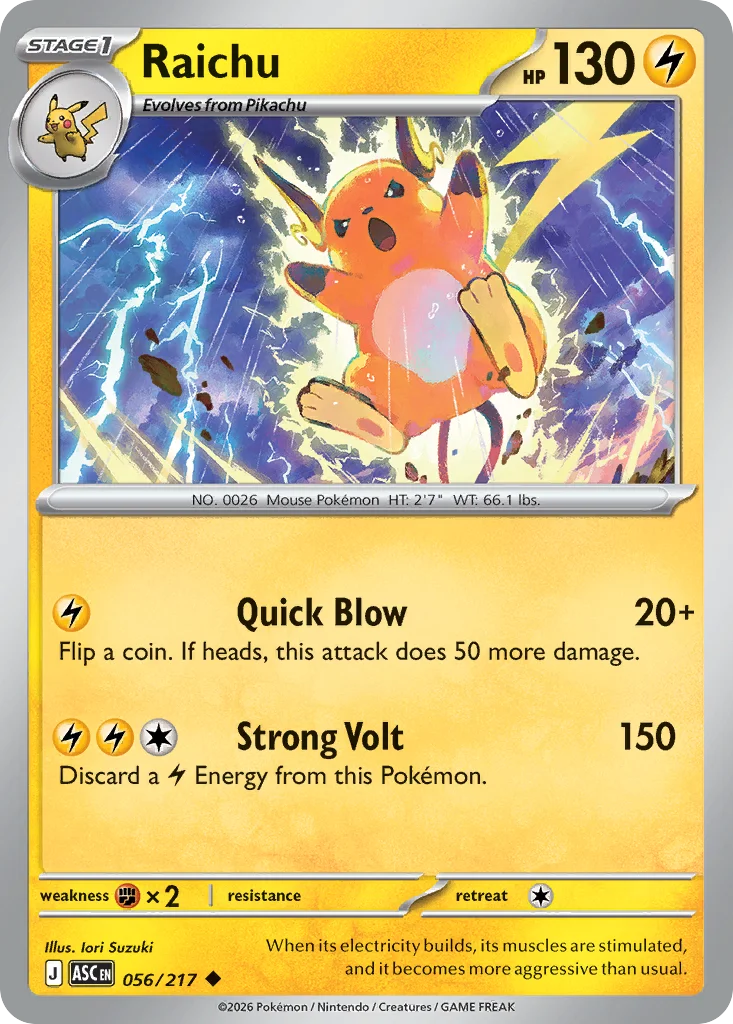 Raichu 056/217 Uncommon