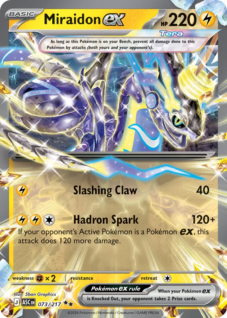 me2pt5-73 Miraidon ex 073/217 Double rare