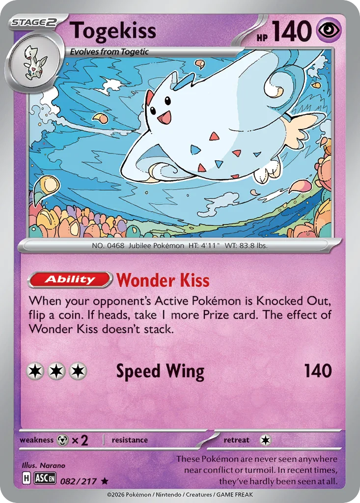 me2pt5-82 Togekiss 082/217 Rare