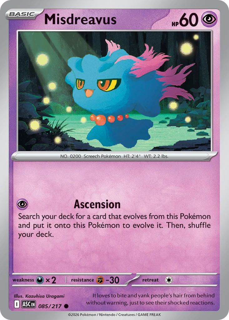 me2pt5-85 Misdreavus 085/217 Common