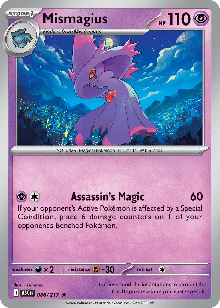 me2pt5-86 Mismagius 086/217 Rare