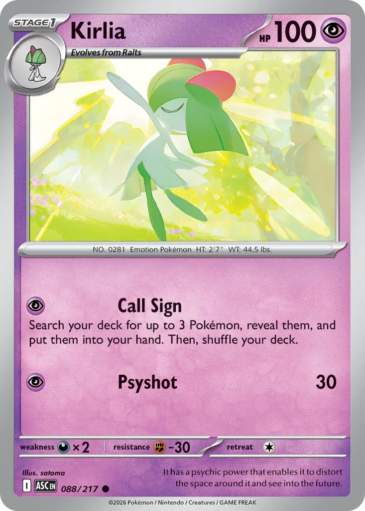me2pt5-88 Kirlia 088/217 Common