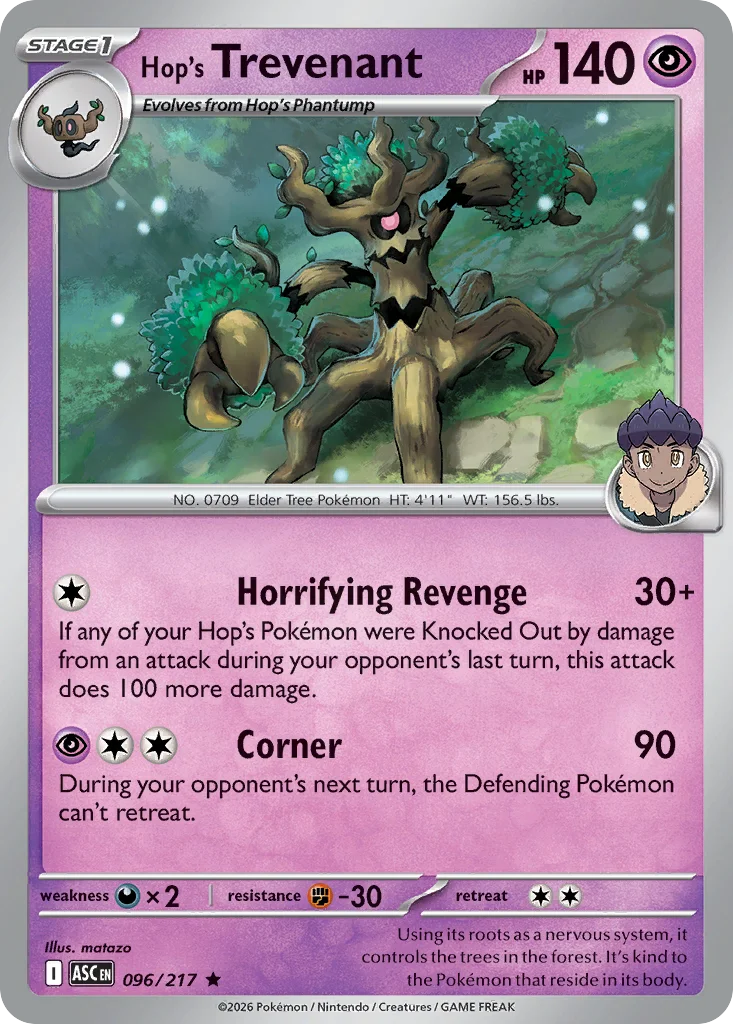 me2pt5-96 Hop's Trevenant 096/217 Rare